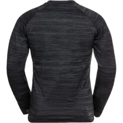 Odlo Run Easy Warm Mid Layer Top Men - Black Melange -Odlo odlo mens run easy warm mid layer black melange 2 1277389