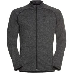 Odlo Sesvenna Mid Layer Jacket Men - Black Melange