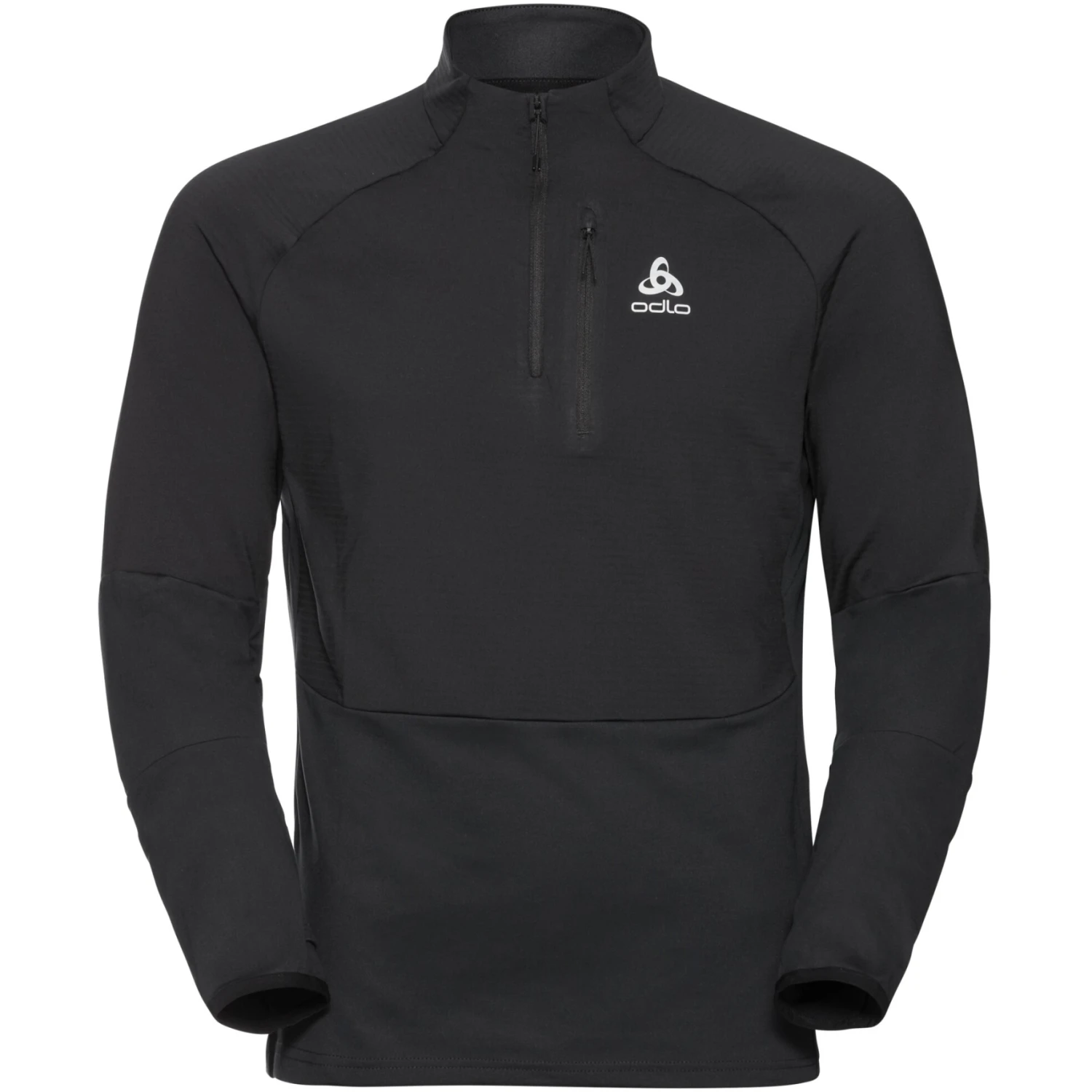 Odlo Men's Sesvenna SL Mid Layer Half Zip - Black 3 Odlo Men's Sesvenna SL Mid Layer Half Zip - Black