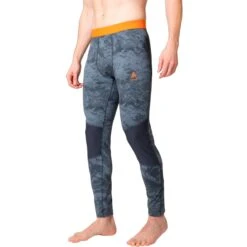 Odlo Whistler Base Layer Bottoms Men - Folkstone Gray - India Ink