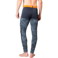 Odlo Whistler Base Layer Bottoms Men - Folkstone Gray - India Ink -Odlo odlo mens whistler eco bottom folkstone gray india ink 3 1500314