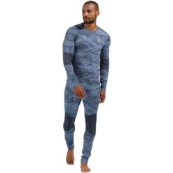 Odlo Whistler Long-Sleeve Base Layer Top Men - Folkstone Gray - India Ink -Odlo odlo mens whistler eco long sleeve base layer folkstone gray india ink 6 1557025