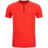 Odlo X-Alp Half-Zip Running T-Shirt Men - Firelight