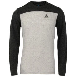 Odlo X-Alp Linencool Long Sleeve MTB Tee Men - Black - Odlo Concrete Grey