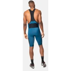 Odlo Zeroweight Cargo Bib Cycling Shorts Men - Blue Wing Teal - Black -Odlo odlo mens zeroweight cargo bib cycling shorts blue wing teal black 2 1409585