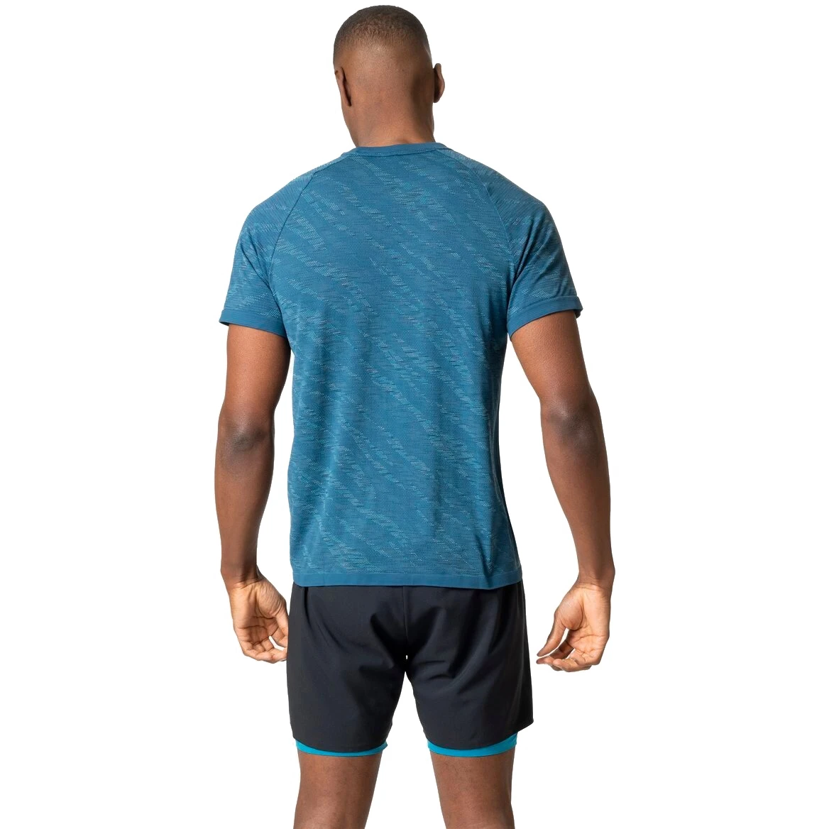 Odlo Zeroweight Ceramicool Running T-Shirt Men - Black - Space Dye 5 Odlo Zeroweight Ceramicool Running T-Shirt Men - Black - Space Dye - Image 3