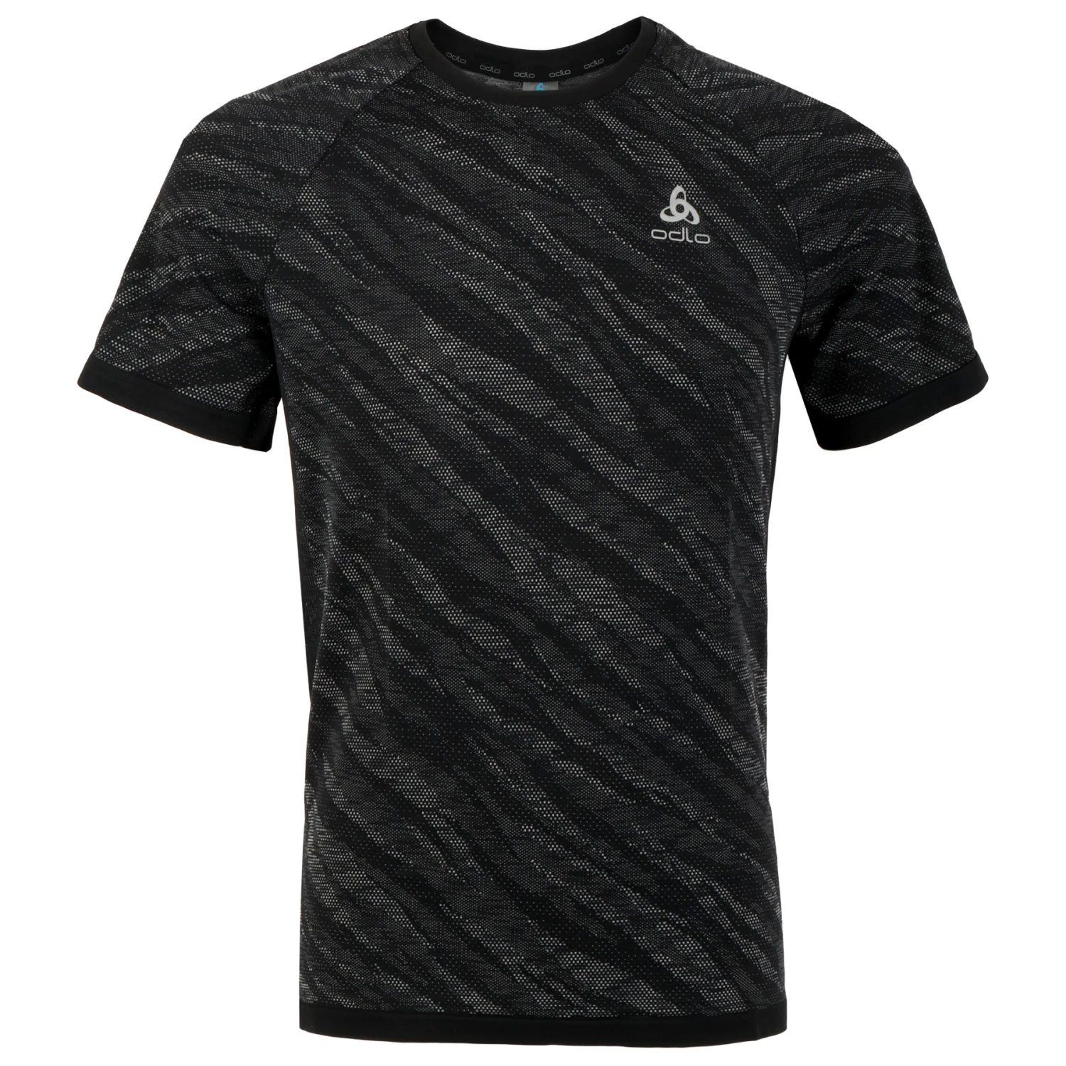 Odlo Zeroweight Ceramicool Running T-Shirt Men - Black - Space Dye 3 Odlo Zeroweight Ceramicool Running T-Shirt Men - Black - Space Dye