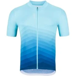 Odlo Zeroweight Chill-Tec Aero Print Jersey Men - Porcelain - Blue Wing Teal