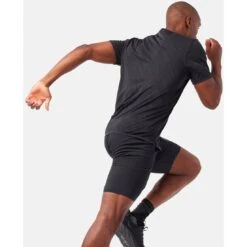 Odlo Zeroweight Engineered Chill-Tec Running T-Shirt Men - Black Melange -Odlo odlo mens zeroweight engineered chill tec running t shirt black melange 5 1329743