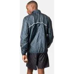 Odlo Zeroweight Print Running Jacket Men - Black -Odlo odlo mens zeroweight print running jacket black 2 1409656