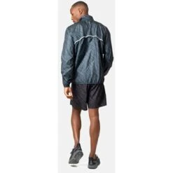 Odlo Zeroweight Print Running Jacket Men - Black -Odlo odlo mens zeroweight print running jacket black 4 1409658