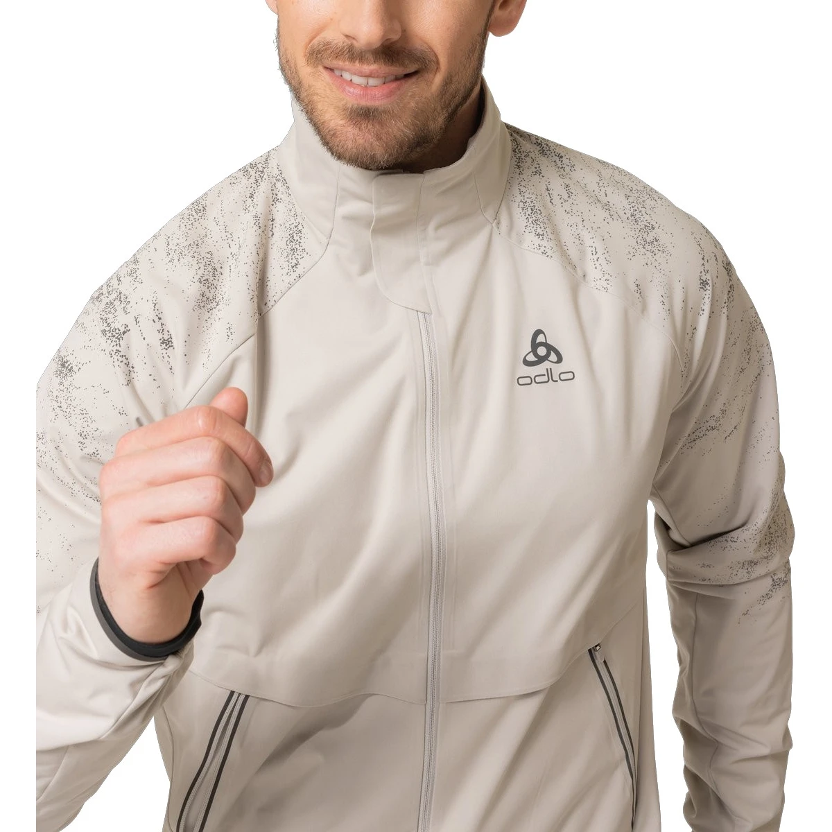 Odlo Zeroweight Pro Warm Reflective Running Jacket Men - Silver Cloud 7 Odlo Zeroweight Pro Warm Reflective Running Jacket Men - Silver Cloud - Image 5