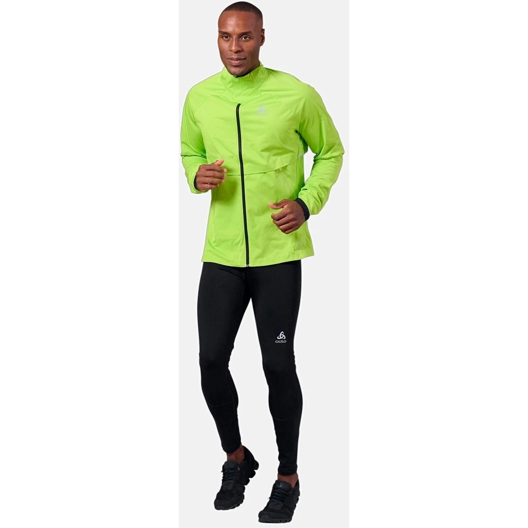 Odlo Zeroweight Pro Warm Running Jacket Men - Lime Green - Black 9 Odlo Zeroweight Pro Warm Running Jacket Men - Lime Green - Black - Image 7