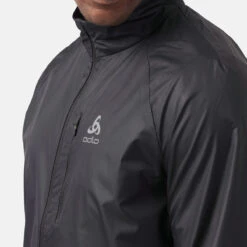Odlo Zeroweight Running Jacket Men - Black -Odlo odlo mens zeroweight running jacket black 1 116 1318676