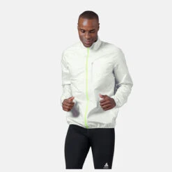 Odlo Zeroweight Running Jacket Men - Odlo Silver Grey - Lounge Lizard -Odlo odlo mens zeroweight running jacket silver 02 1318679 1326763