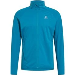 Odlo Zeroweight Warm Hybrid Running Jacke Men - Saxony Blue