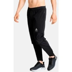 Odlo Zeroweight Warm Running Pants Men - Black -Odlo odlo mens zeroweight warm pants black 1 1329799