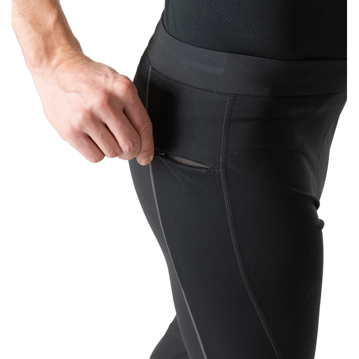 Odlo Zeroweight Warm Reflective Running Tights Men - Black 6 Odlo Zeroweight Warm Reflective Running Tights Men - Black - Image 4