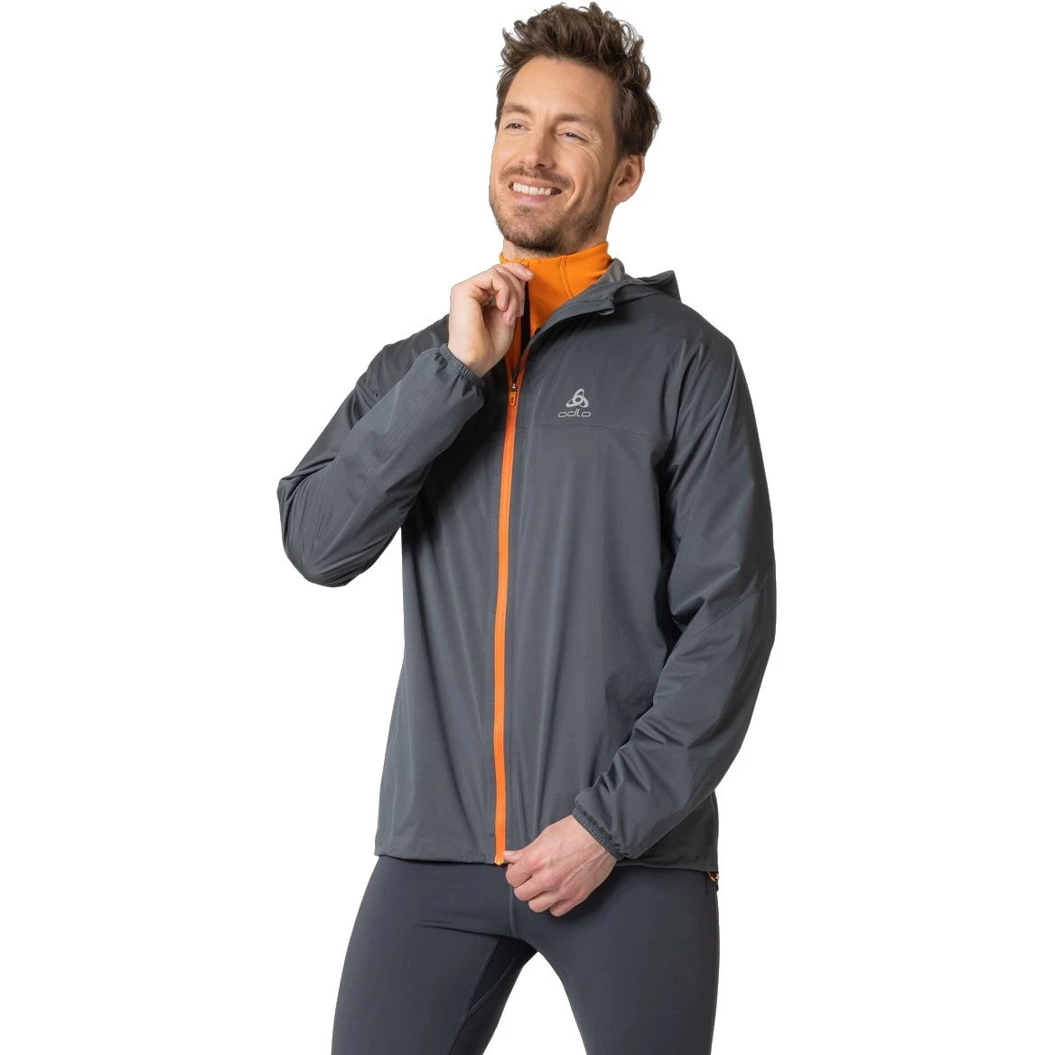 Odlo Zeroweight Waterproof Running Jacket Men - India Ink 3 Odlo Zeroweight Waterproof Running Jacket Men - India Ink