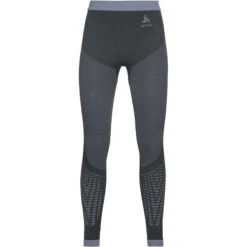 Odlo Performance Warm Kids' Base Layer Pants - India Ink - Folkstone Gray
