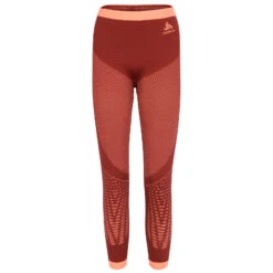 Odlo Performance Warm Kids' Base Layer Pants - Spiced Apple - Live Wire