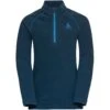Odlo Rigi Kids Mid Layer Half Zip - Blue Wing Teal -Odlo odlo rigi kids mid layer half zip blue wing teal 1 1277736
