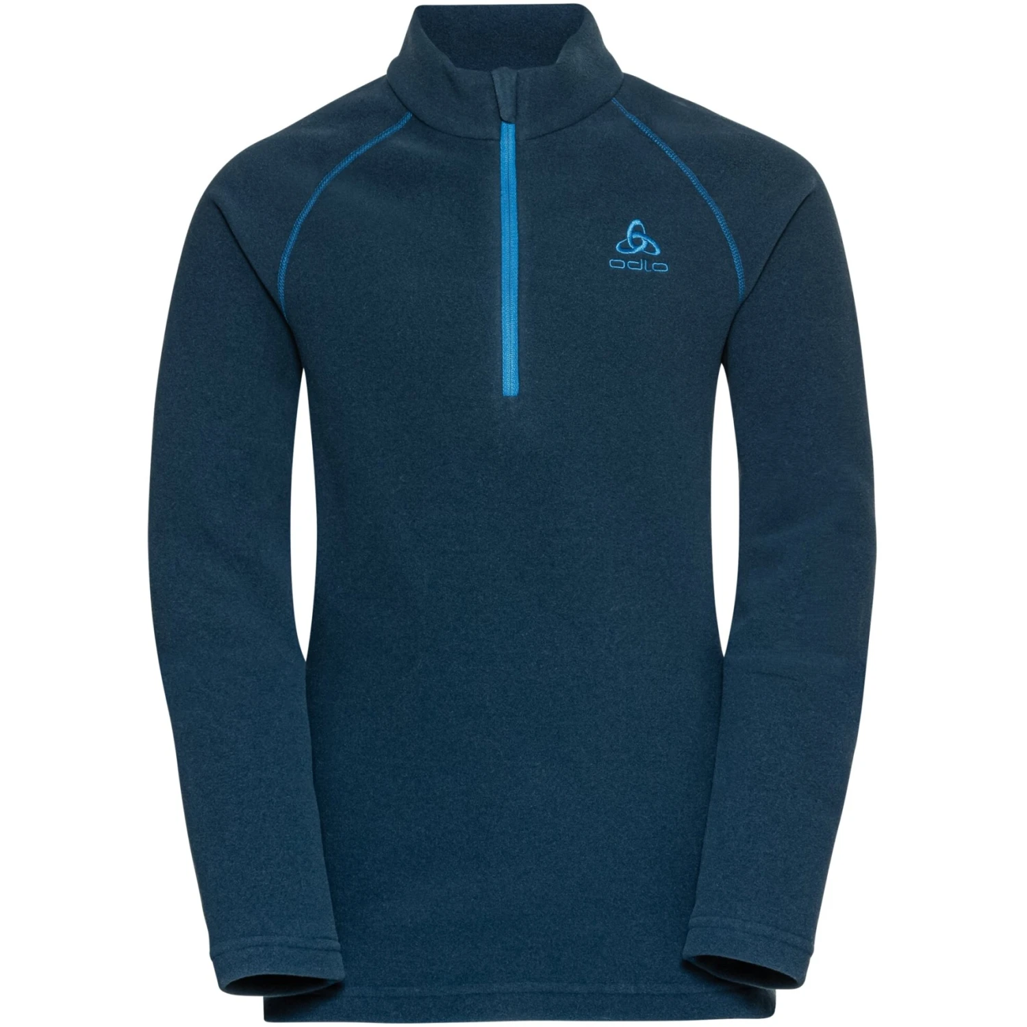 Odlo Rigi Kids Mid Layer Half Zip - Blue Wing Teal 3 Odlo Rigi Kids Mid Layer Half Zip - Blue Wing Teal