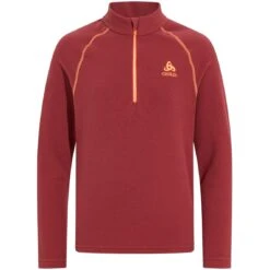 Odlo Rigi Kids Mid Layer Half Zip - Spiced Apple