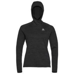 Odlo Run Easy Mid Layer Hoody Women - Black Melange -Odlo odlo women millennium element midlayer hoody blackmelange 3 851524