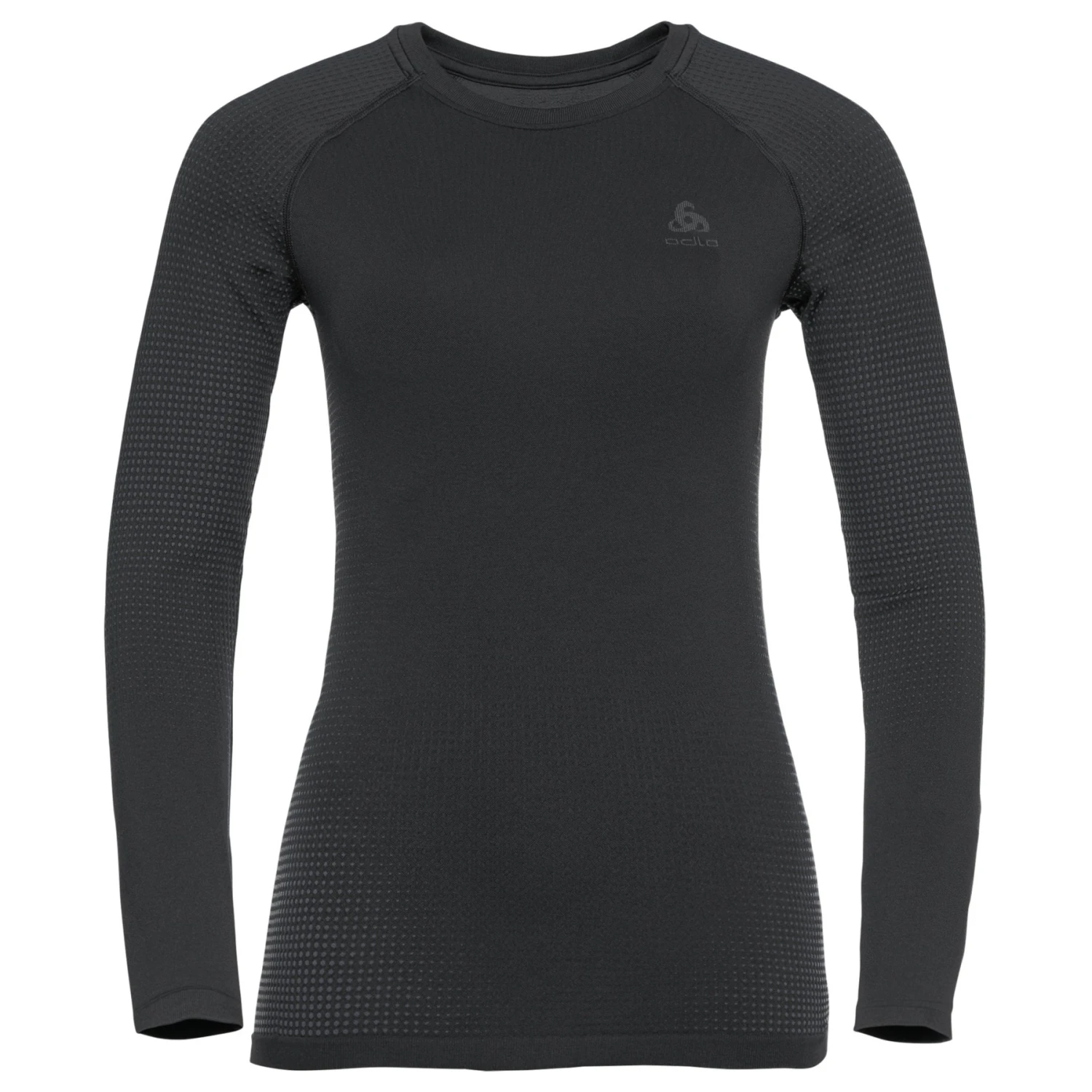 Odlo Performance Warm Long-Sleeve Base Layer Top Women - Black - New Odlo Graphite Grey 3 Odlo Performance Warm Long-Sleeve Base Layer Top Women - Black - New Odlo Graphite Grey