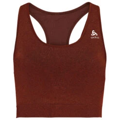 Odlo Seamless Medium Ceramicool Sports Bra Women - Spiced Apple Melange
