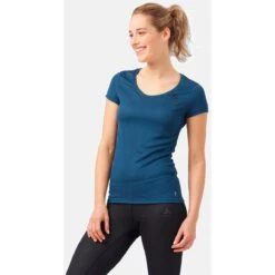Odlo Active F-Dry Light Base Layer T-Shirt Women - Blue Wing Teal 12 Odlo Active F-Dry Light Base Layer T-Shirt Women - Blue Wing Teal -Odlo odlo womens active f dry light eco base layer t shirt blue wing teal 1 1327690