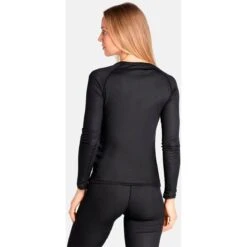 Odlo Active F-Dry Light Long-Sleeved Base Layer Top Women - Black -Odlo odlo womens active f dry light eco long sleeved base layer top black 2 1327682