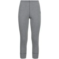 Odlo Active Warm 3/4 Base Layer Bottoms Women - Odlo Steel Grey Melange