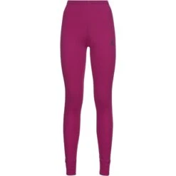 Odlo Women's Active Warm Eco Base Layer Pants - Festival Fuchsia