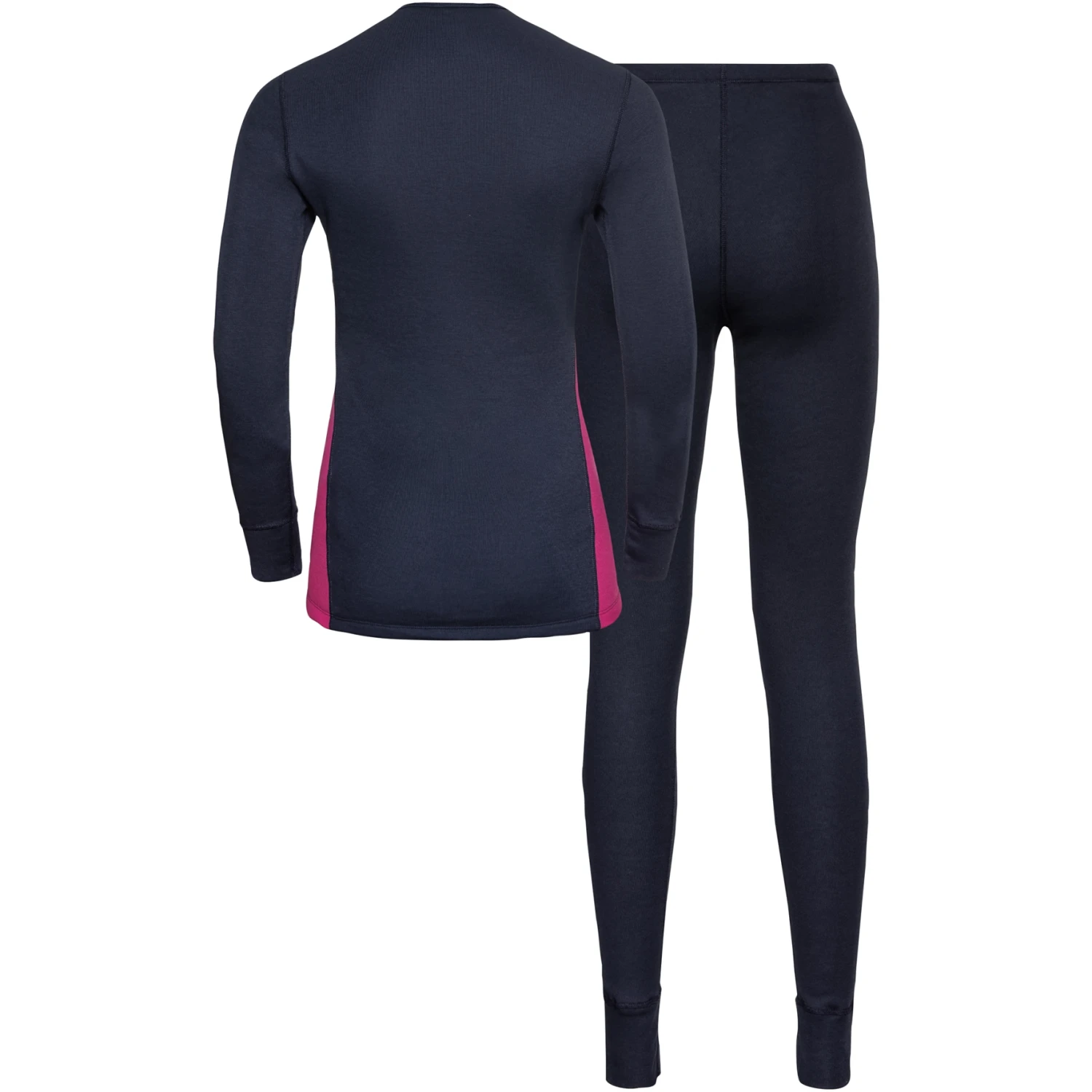 Odlo Women's Active Warm Eco Baselayer Set - Dark Sapphire - Beetroot Purple 4 Odlo Women's Active Warm Eco Baselayer Set - Dark Sapphire - Beetroot Purple - Image 2