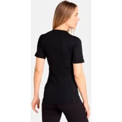 Odlo Active Warm Base Layer T-Shirt Women - Black -Odlo odlo womens active warm eco baselayer t shirt black 2 1327719