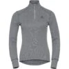 Odlo Active Warm Half-Zip Turtleneck Long-Sleeve Base Layer Women - Odlo Steel Grey Melange
