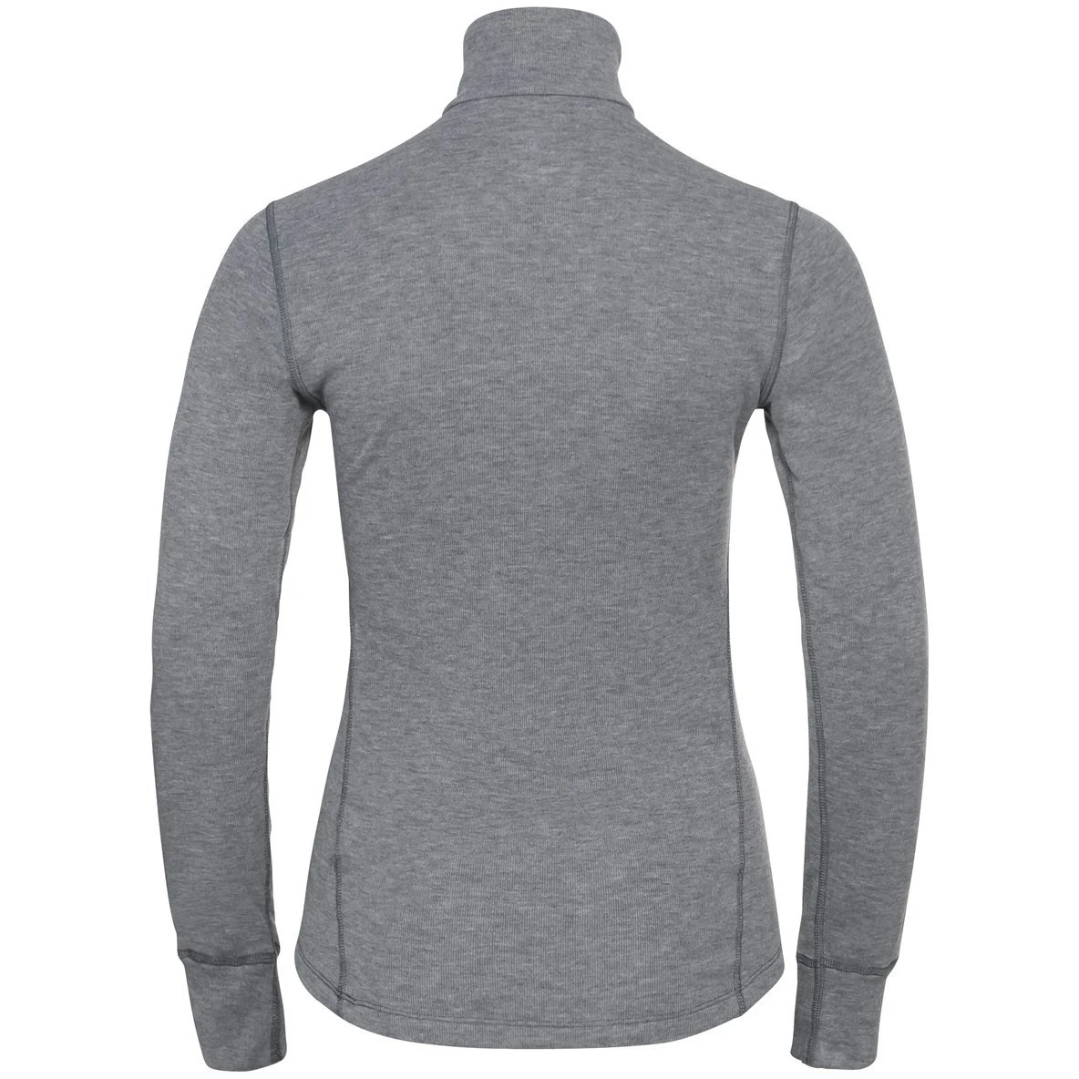 Odlo Active Warm Half-Zip Turtleneck Long-Sleeve Base Layer Women - Odlo Steel Grey Melange 4 Odlo Active Warm Half-Zip Turtleneck Long-Sleeve Base Layer Women - Odlo Steel Grey Melange - Image 2