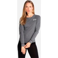 Odlo Women's Active Warm Originals Eco Long Sleeve Shirt - Odlo Steel Grey Melange 8 Odlo Women's Active Warm Originals Eco Long Sleeve Shirt - Odlo Steel Grey Melange -Odlo odlo womens active warm originals eco long sleeve odlo steel grey melange 1 1327722