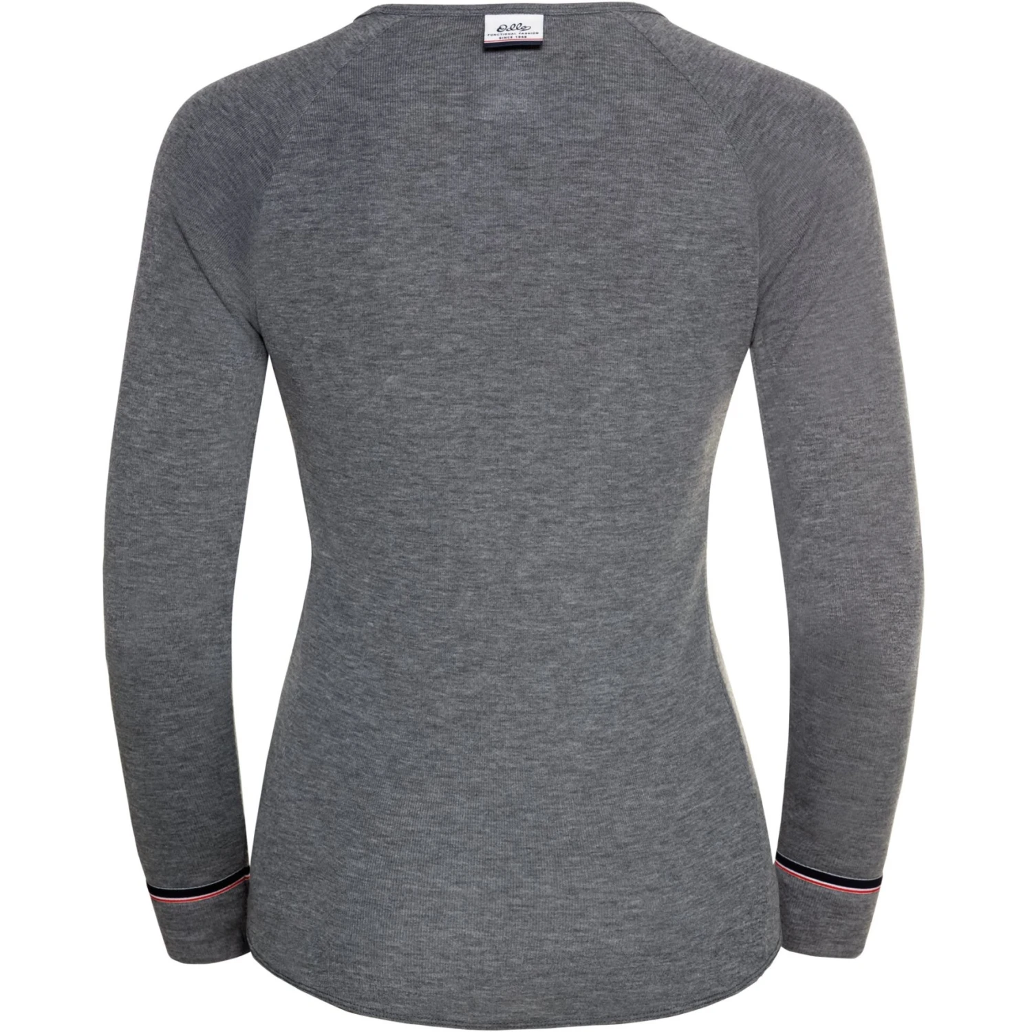 Odlo Women's Active Warm Originals Eco Long Sleeve Shirt - Odlo Steel Grey Melange 4 Odlo Women's Active Warm Originals Eco Long Sleeve Shirt - Odlo Steel Grey Melange - Image 2