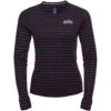 Odlo Active Warm Originals Stripe Long-Sleeve Base Layer Top Women - Dark Sapphire - Sundried Tomato 2 Odlo Active Warm Originals Stripe Long-Sleeve Base Layer Top Women - Dark Sapphire - Sundried Tomato -Odlo odlo womens active warm originals eco stripe long sleeve dark sapphire sundried tomato 1 1276760