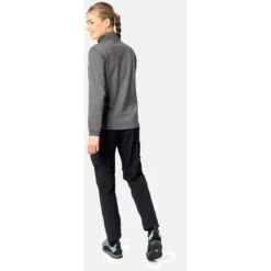 Odlo Ascent 365 Half Zip Mid Layer Pullover Women - Black Melange 10 Odlo Ascent 365 Half Zip Mid Layer Pullover Women - Black Melange -Odlo odlo womens ascent 365 mid layer half zip black melange 2 1406450