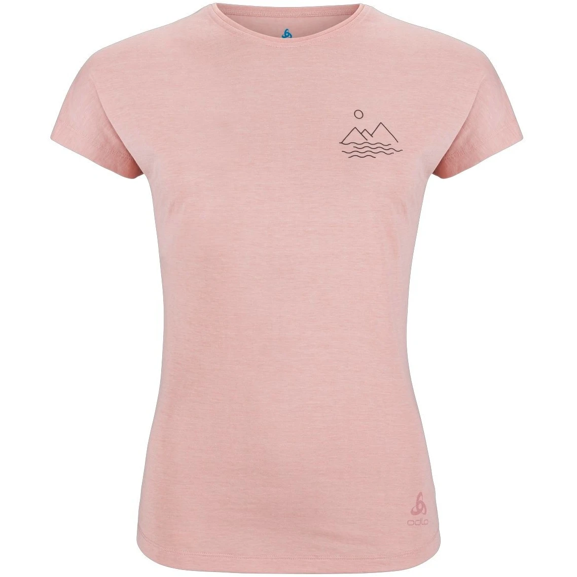 Odlo Ascent 365 Sharp T-Shirt Women - Pale Mauve Melange 3 Odlo Ascent 365 Sharp T-Shirt Women - Pale Mauve Melange