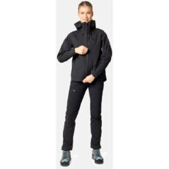 Odlo Ascent 3L Waterproof Hardshell Jacket Women - Black 16 Odlo Ascent 3L Waterproof Hardshell Jacket Women - Black -Odlo odlo womens ascent 3l waterproof hardshell jacket black 1 1406440