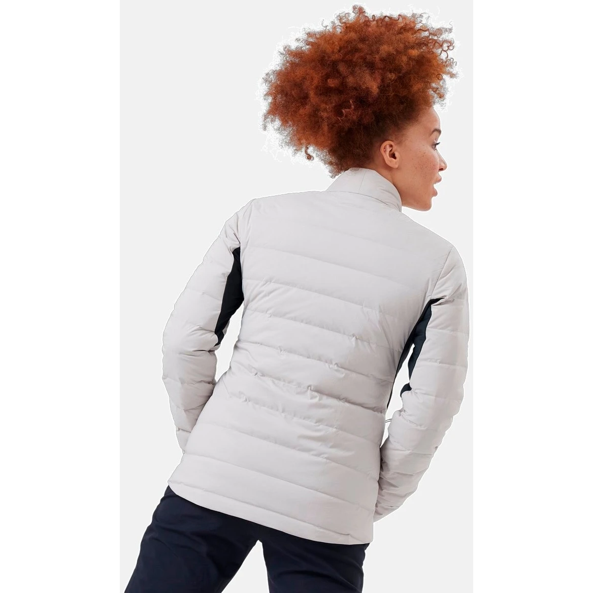 Odlo Women's Ascent N-Thermic Recycled Down Hybrid Jacket - Silver Cloud 6 Odlo Women's Ascent N-Thermic Recycled Down Hybrid Jacket - Silver Cloud - Image 4