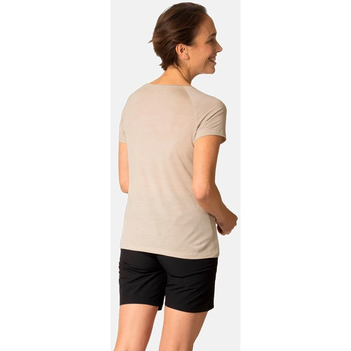 Odlo Ascent Performance Wool 130 Trees T-Shirt Women - Silver Cloud Melange 6 Odlo Ascent Performance Wool 130 Trees T-Shirt Women - Silver Cloud Melange - Image 4