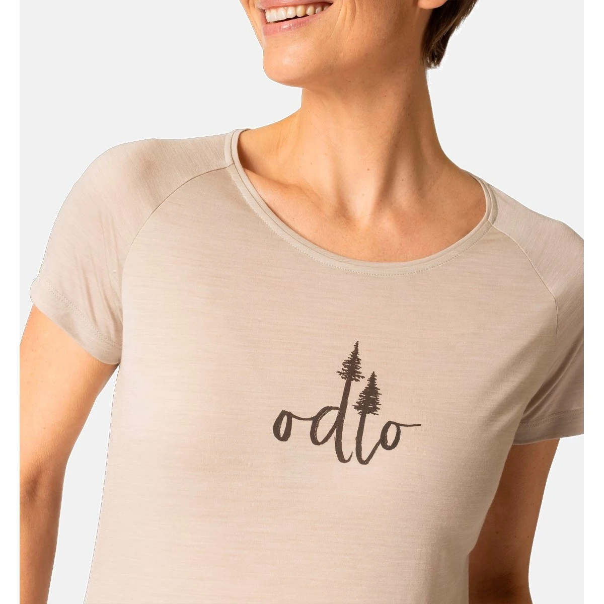 Odlo Ascent Performance Wool 130 Trees T-Shirt Women - Silver Cloud Melange 7 Odlo Ascent Performance Wool 130 Trees T-Shirt Women - Silver Cloud Melange - Image 5