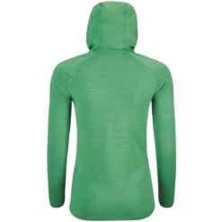 Odlo Ascent Performance Wool Warm Mid Layer Hooded Zip Women - Loden Frost -Odlo odlo womens ascent performance wool warm mid layer hooded zip loden frost 4 1448567