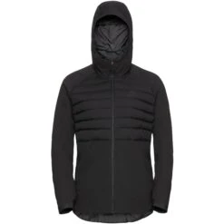 Odlo Ascent S-Thermic Hooded Mid Insulation Jacket Women - Black -Odlo odlo womens ascent s thermic hooded mid insulation jacket black 3 1296356